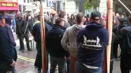 March for England & Antifascists Street Fight Brighton 2014 (3)