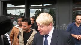 Boris Johnson Gets Selfied duringa an iterview