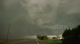 2014-05-11 Cordova, NE tornado & collapsing utility poles