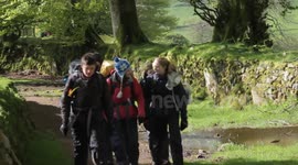 Ten tors - team walking