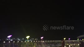 Cruise ship storm 2/9/15 san Juan marina