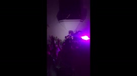 Dj with violin and scottish people
