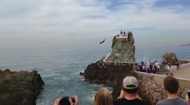 Man Cliff Dives into Rocks - Did he Survive?