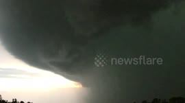 Face in the storm clouds is the stuff of NIGHTMARES!