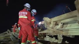 Construction site collapses killing eight