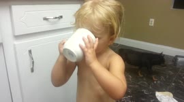 Toddler Tries Pickle Juice for First Time