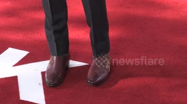 Harry styes, Fake snakeskin embroidered boots DUNKIRK Premiere