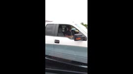 Tense video shows danger of road rage with guns