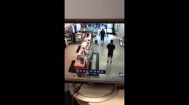 Epic Fail Man test rides bike Front Flips out the door!