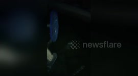 Newsflare Edit - Taking chair from pool
