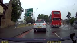 Van driver in a hurry