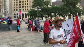 'Trump/Pence Regime Must Go' Rally at Thomas Paine Plaza in Philadelphia