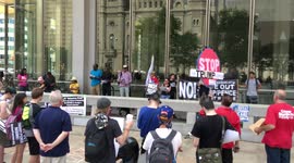 'Trump/Pence Regime Must Go' Rally at Thomas Paine Plaza in Philadelphia