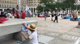 'Trump/Pence Regime Must Go' Rally at Thomas Paine Plaza in Philadelphia