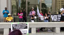 'Trump/Pence Regime Must Go' Rally at Thomas Paine Plaza in Philadelphia