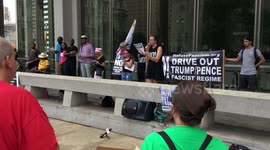 'Trump/Pence Regime Must Go' Rally at Thomas Paine Plaza in Philadelphia