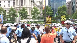 Westboro Baptist, aka 'God Hates Fag's' Church, Clashes With Anti-Trump Protesters in Philadelphia