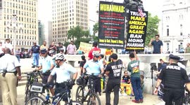 Westboro Baptist, aka 'God Hates Fag's' Church, Clashes With Anti-Trump Protesters in Philadelphia