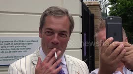 Nigel Farage attends Wimbledon final