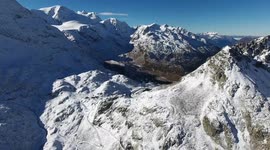 Beautiful aerial views of the Swiss Alps