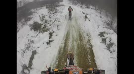 Motocross in the snow