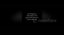 Newsflare Edit - BEST VR REACTION EVER! My Mom Plays OCULUS RIFT