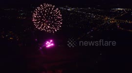 Fireworks from drone