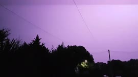 Severe thunderstorm over Surrey, UK