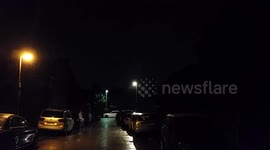 Thunder and lightning in East London