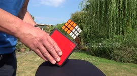 Levitating Rubik's Cube