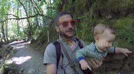 YouTuber lowers GoPro into 30 foot-deep pool beneath isolated waterfalls