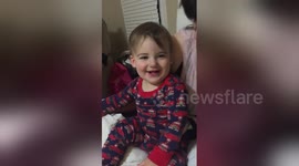 Newsflare Edit - baby can't stop laughing at boobies