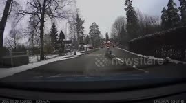 Accident - Sideswiped by elderly driver, Gävle, Sweden 2016-03-22