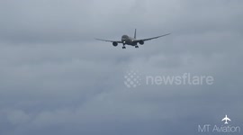 Saudia B787-9 Dreamliner FLAP ISSUE and Fast Landing at Manchester Airport Runway 23L