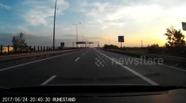 dashcam - near miss - on the highway