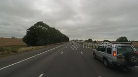 Landrover M4  motorway crash