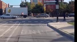 (Aftermath) Cyclist Runs Red Light Gets Hit By Car (WARNING! Graphic Content)
