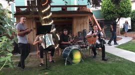 GROOM'S BAND PLAYS AT HIS WEDDING AND IS AMAZING!!!