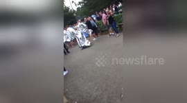 Newsflare Edit - Hundreds evacuated from Center Parcs due to alleged suspicious package