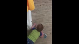 Too cute - baby loves the doorstop spring