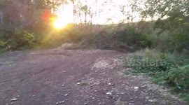 Sad dirt bike crash