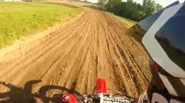 Crazy MX crash over the handlebars!!