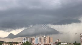 Beautiful clouds, Supercella in Dunaújváros