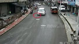 Glass bottle hits boy in freak accident