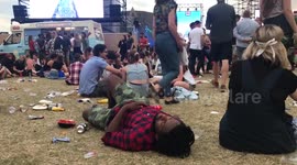 Festival attendee passes out