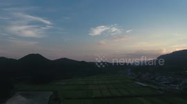 Drone Footage  Kunimi, Fukushima Prefecture, in northern Honshū, Japan