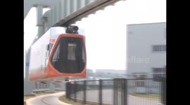 Chinese city tests new skytrain