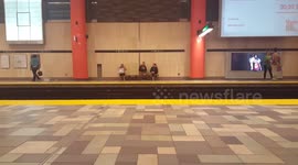 Transport. People waiting for subway