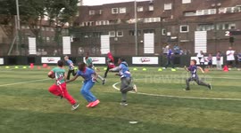 Young kid throws amazing touchdown pass