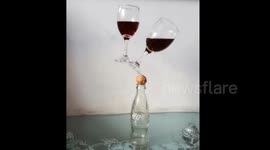 Man presents gravity defying balance trick